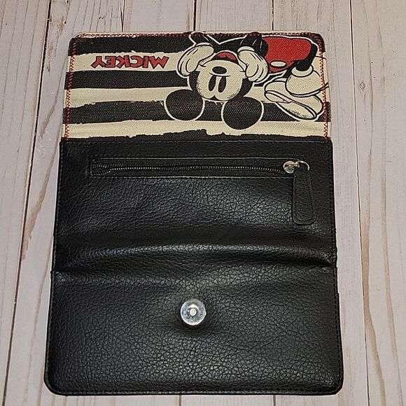 Loungefly Disney Mickey Mouse Black Striped Wallet - Picture 5 of 7